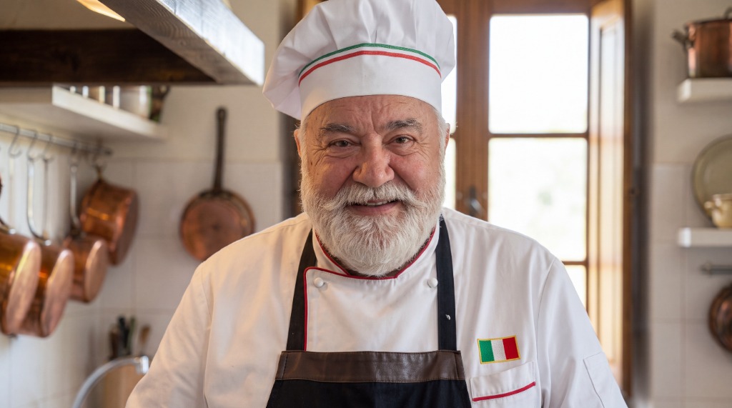 Antonio Nonno Tony Esposito in his kitchen